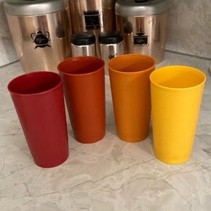 BOGO SALE 4 Vintage Tupperware 12oz Tumblers